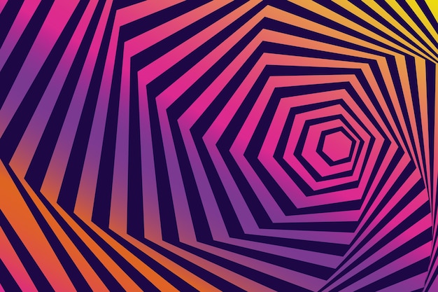 Free vector psychedelic optical illusion wallpaper