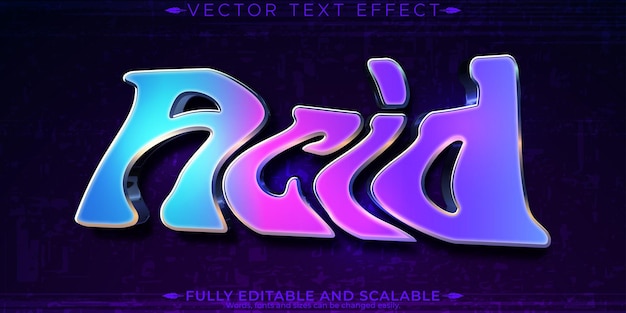 Psychedelic trippy text effect editable mushroom text style