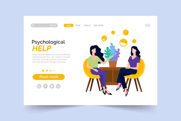 Psychological help - landing page