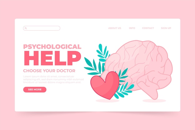 Psychological help - landing page