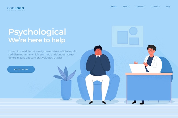 Psychological help web template