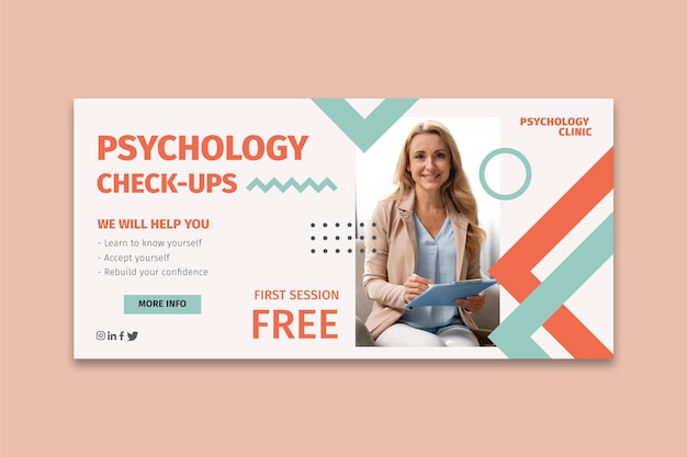 Psychology banner template