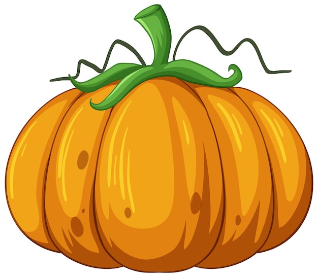 Free Vector pumpkin in cartoon style on white background