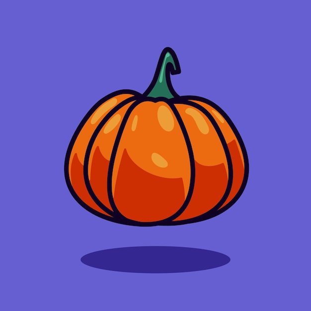 Pumpkin Icon Doodle Halloween Illustration