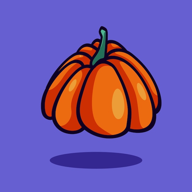 Free vector pumpkin icon doodle halloween illustration