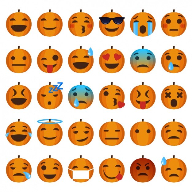 Pumpkin icons set