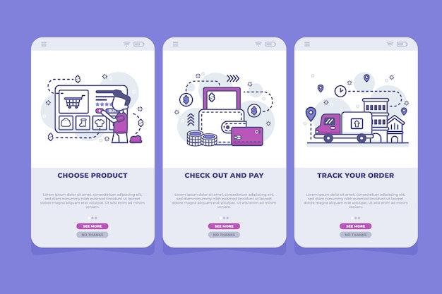 Purchase online onboarding app