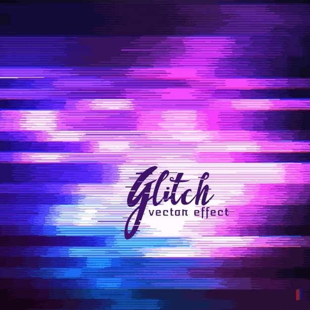 Free Vector purple abstract background, glitch effect