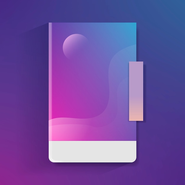 Purple abstract gradient template