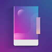 Free vector purple abstract gradient template