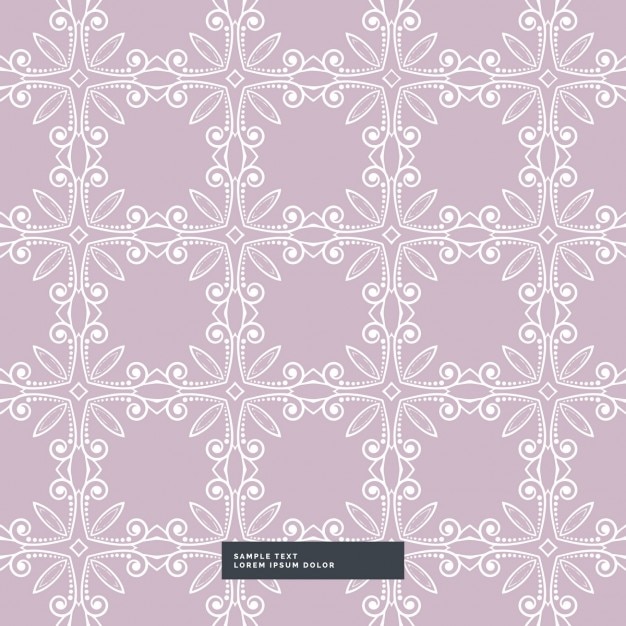 Purple background with a floral pattern