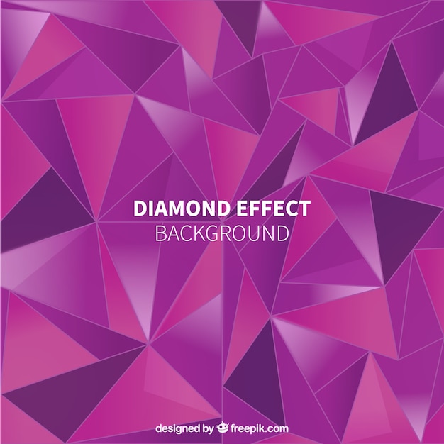 Free Vector purple background with great diamond effect