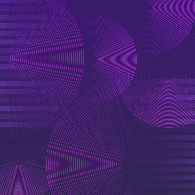 Purple circle pattern background vector