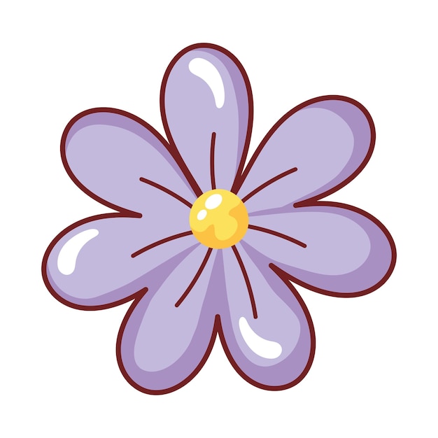 Free vector purple daisy nature