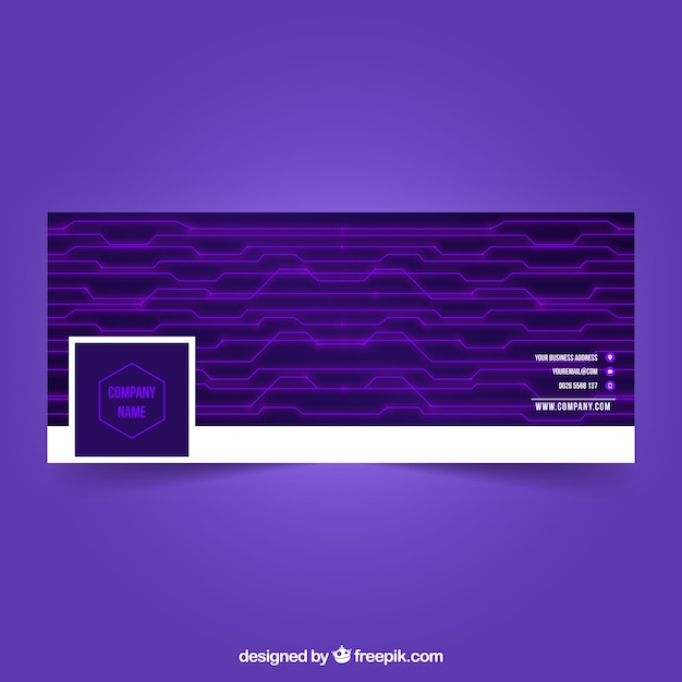 Purple facebook cover