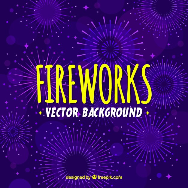 Purple firework background