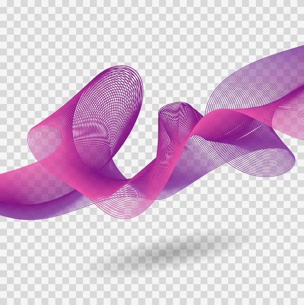 Purple floating shape