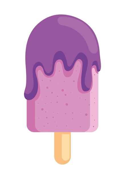 Free Vector purple ice cream sweet product