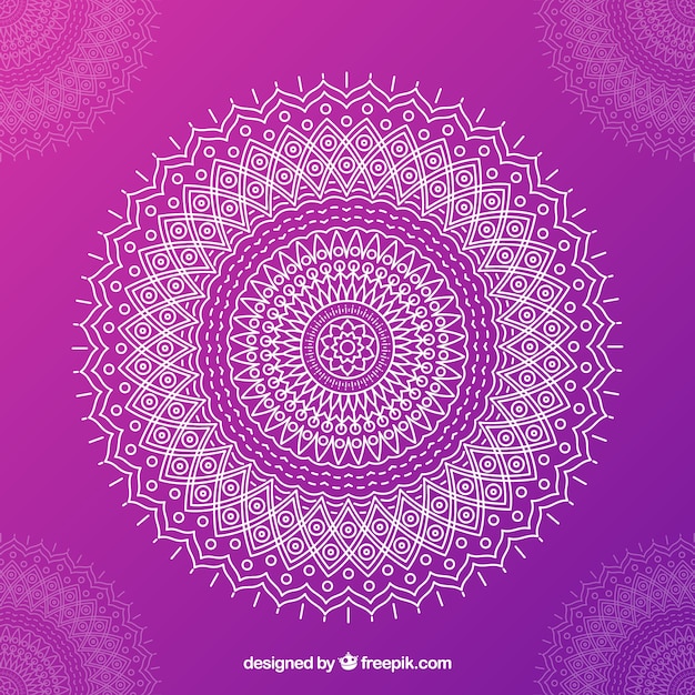 Purple mandala background