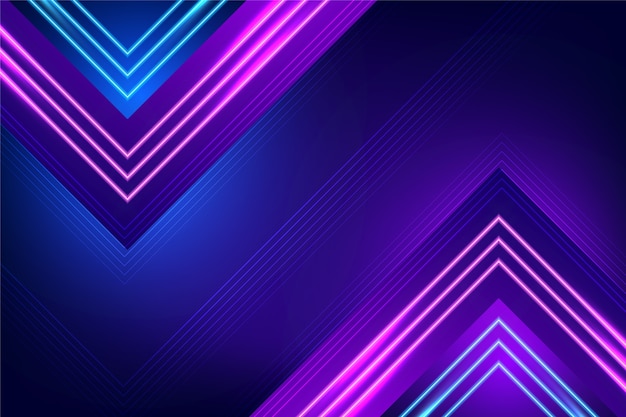 Purple neon lights background