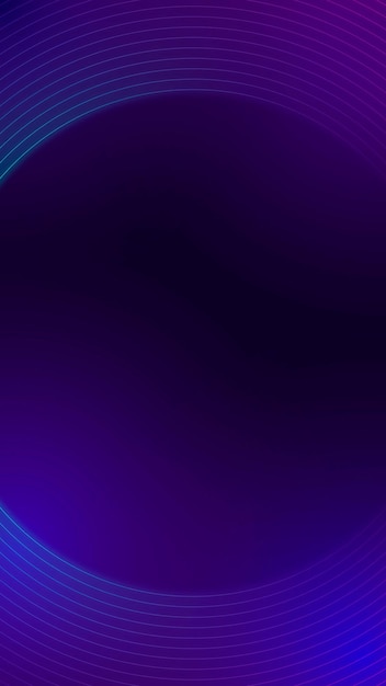 Free Vector purple neon lined pattern on a dark social story background vector