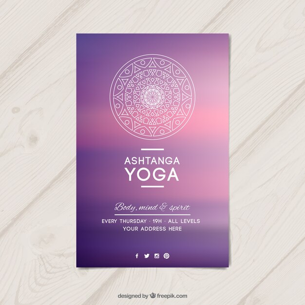 Purple Yoga Flyer