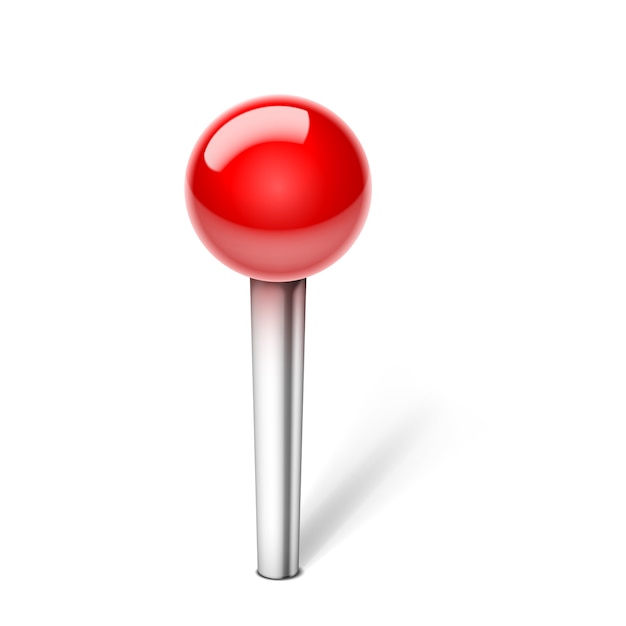 Push pin isolated