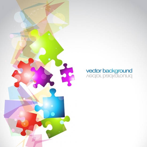 Free vector puzzle background design