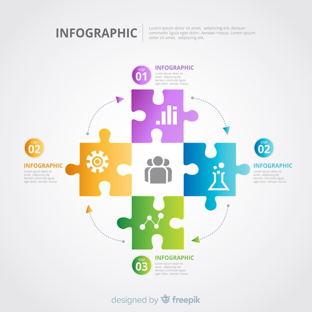 Puzzle Infographic Template