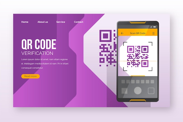 Qr code verification landing page