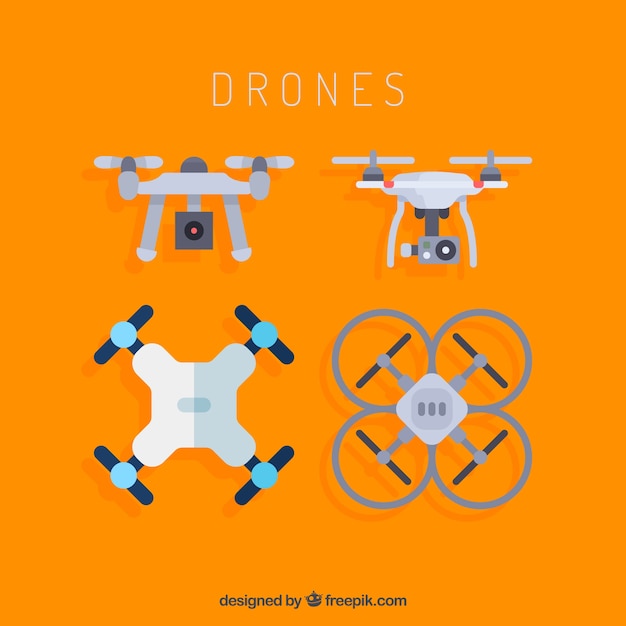 Free vector quadrocopter set