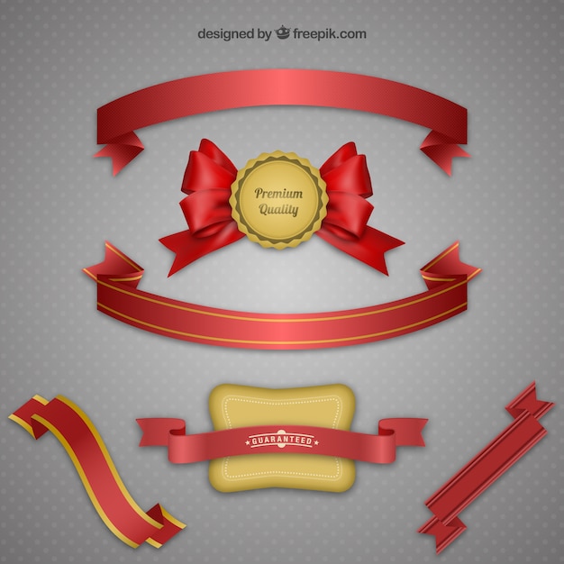 Free Vector quality ribbons