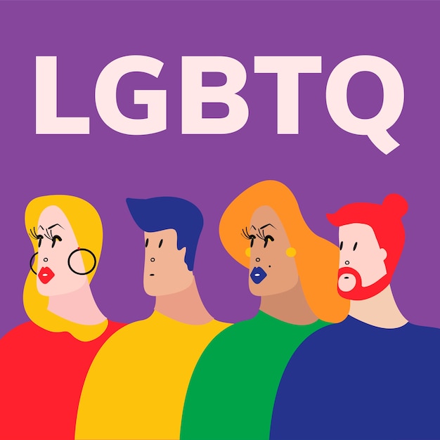 The Queer Community LGBTQ vector illustration