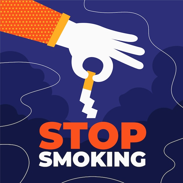 Free Vector quit smoking concept