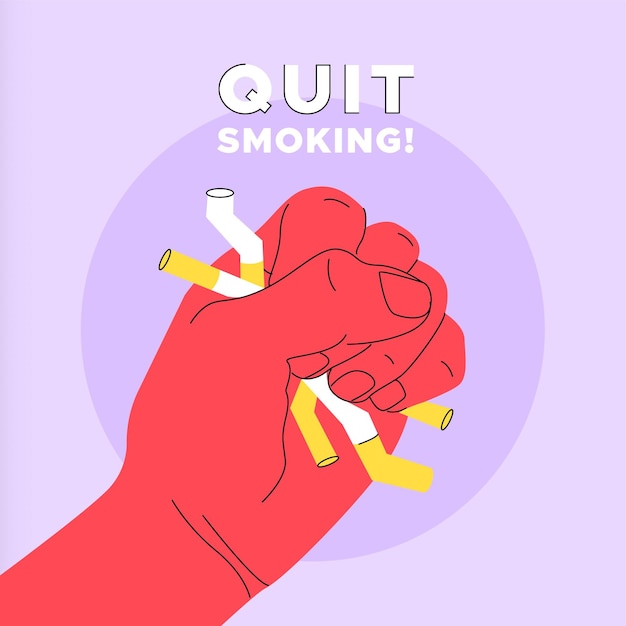 Quit smoking illustration