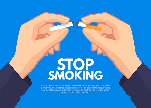 Quit smoking illustration