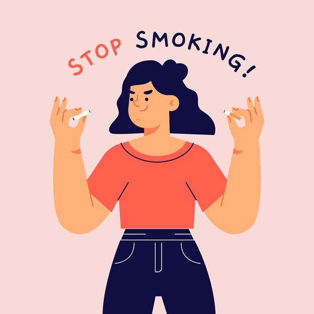 Quit smoking illustration