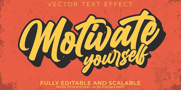 Free Vector quote text effect, editable motivation and inspiration text style