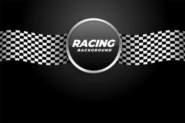 Racing background with checkered flags