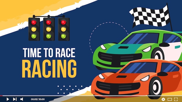 Free Vector racing  template design