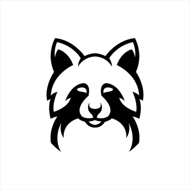 Racoon simple mascot logo design