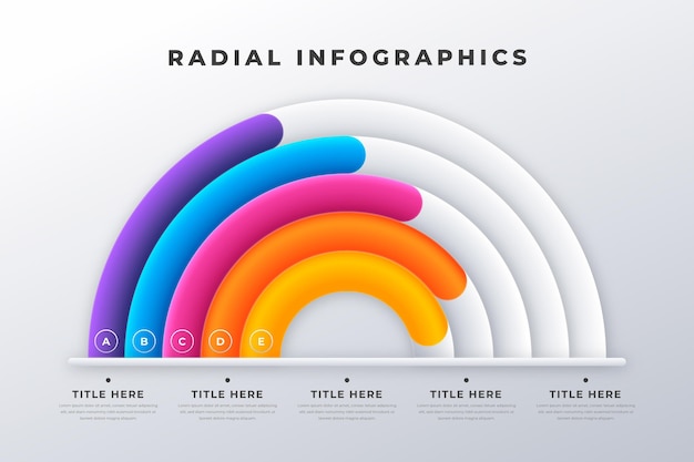 Free Vector radial infographics