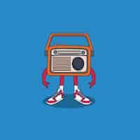 Free vector radio illustration background