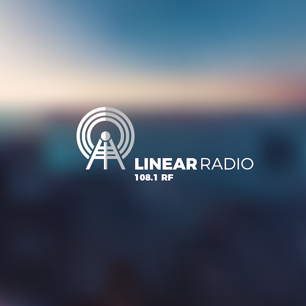 Free Vector radio logo design