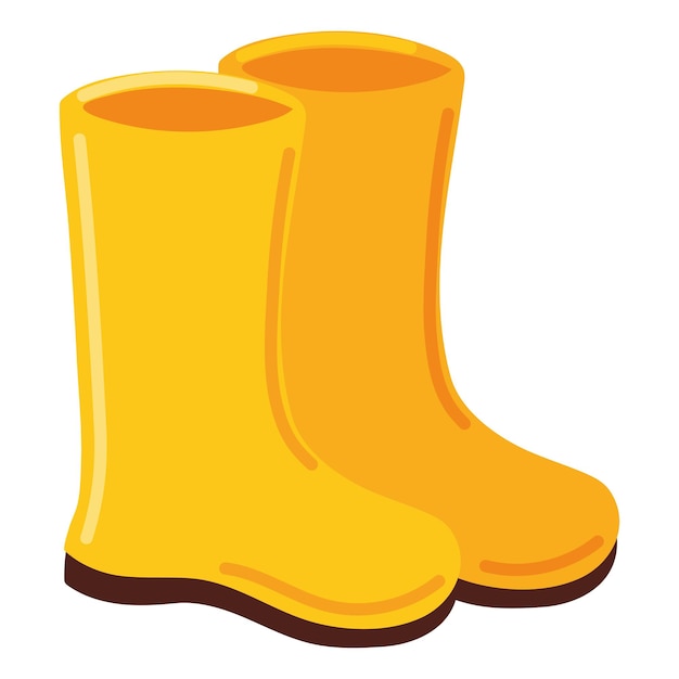 rain boots icon vector isolated