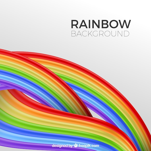 Free Vector rainbow background in realistic style