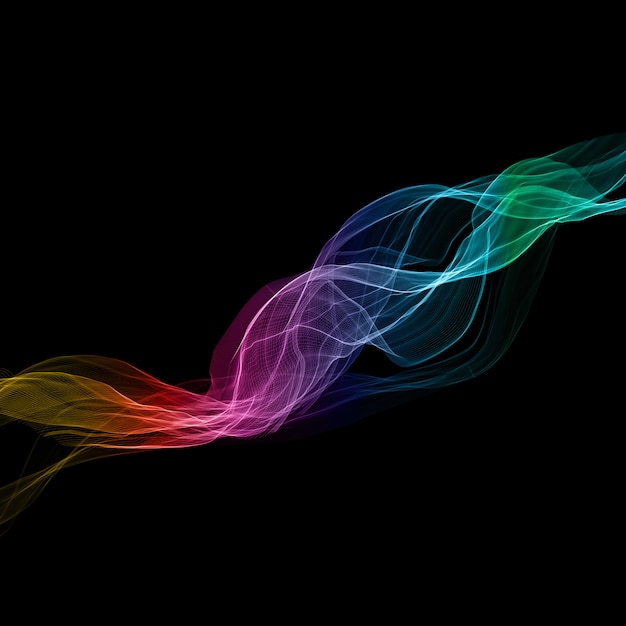 Free vector rainbow flow abstract design background