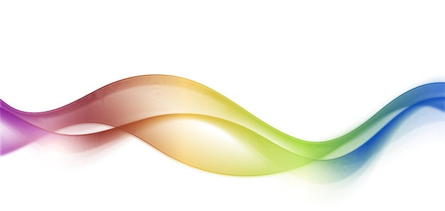 rainbow flowing wavy background