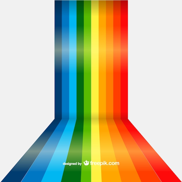 Free Vector rainbow lines background