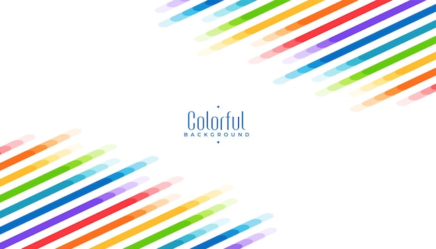 Free vector rainbow pastel color blur lines background